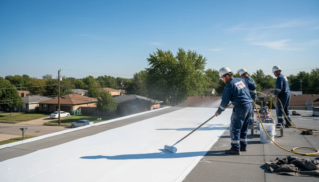 Commercial roof coating in Hoisington, KS near me